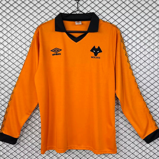 Jersey 1980/1981 Wolves Local Manga larga Versión Fan Retro