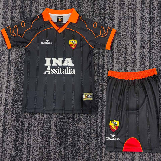 Jersey 1999/2000 Roma Visitante Manga corta Niño Retro