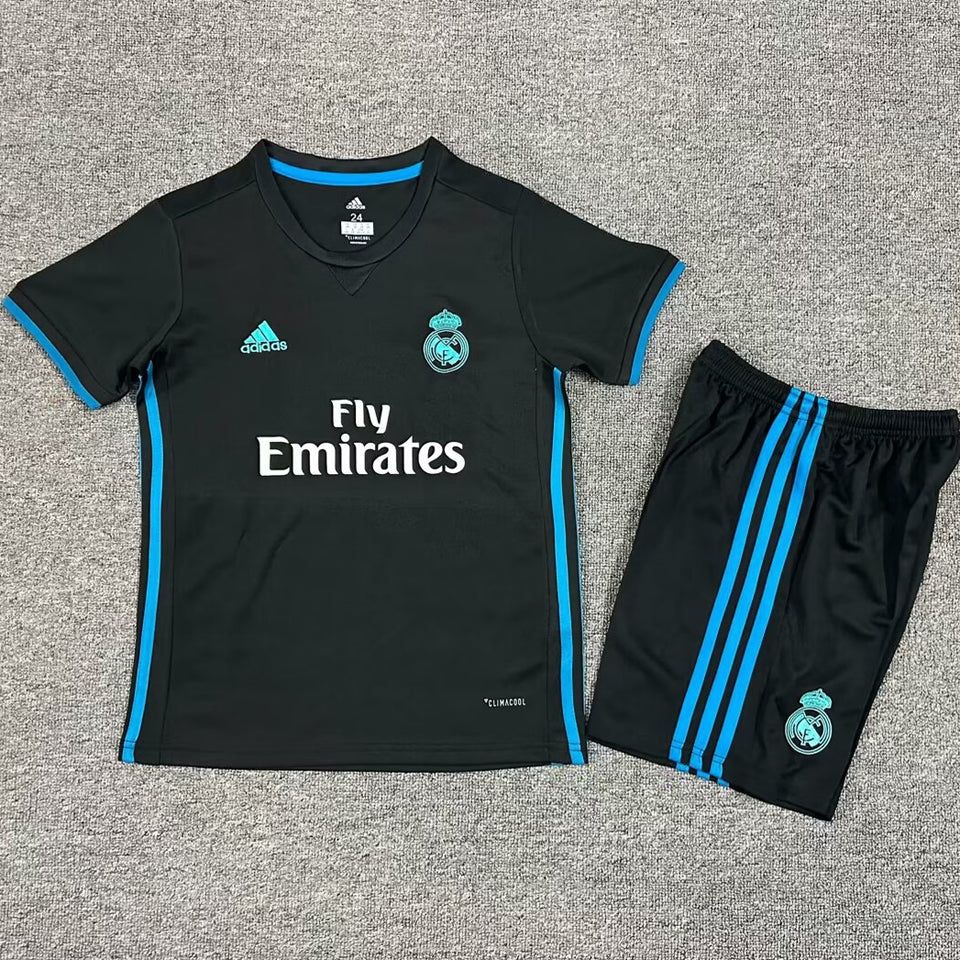 jersey 2017/18 real madrid visitante manga corta niño retro