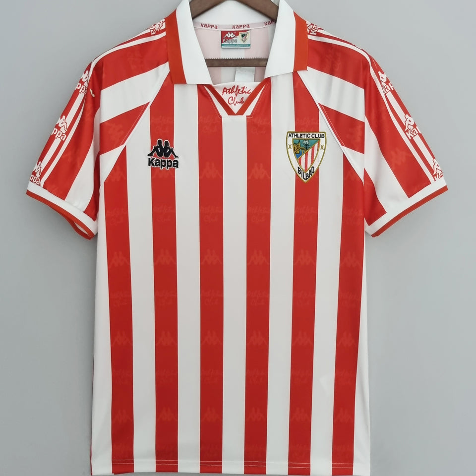 Jersey 1995/97 Bibao AT Local Manga corta Versión Fan Retro