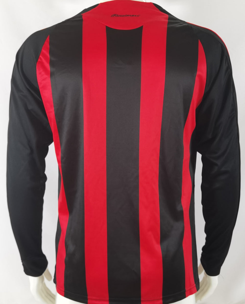 jersey 2008/09 ac milan local manga larga versión fan retro