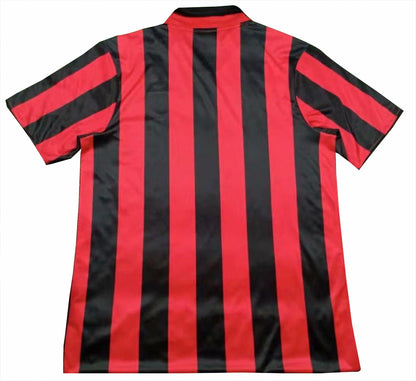 Jersey 1988/89 AC Milan Local Manga corta Versión Fan Retro