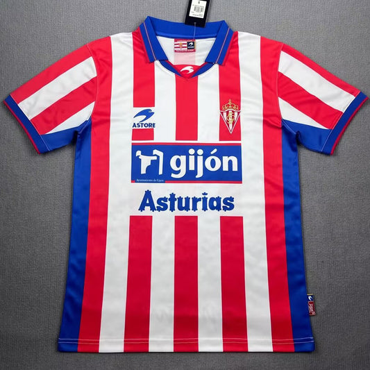 Jersey 2001/02 Gijon Local Manga corta Versión Fan Retro