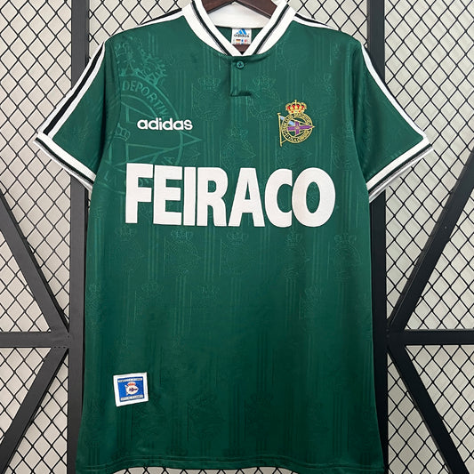 Jersey 1999/2000 Deportivo La Coruna Visitante Manga corta Versión Fan Retro