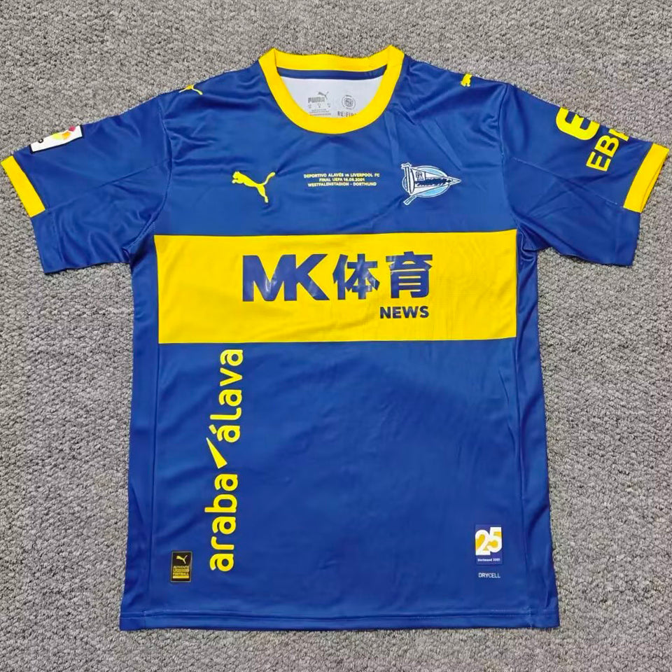 jersey 2026/27 alaves especial manga corta versión fan retro