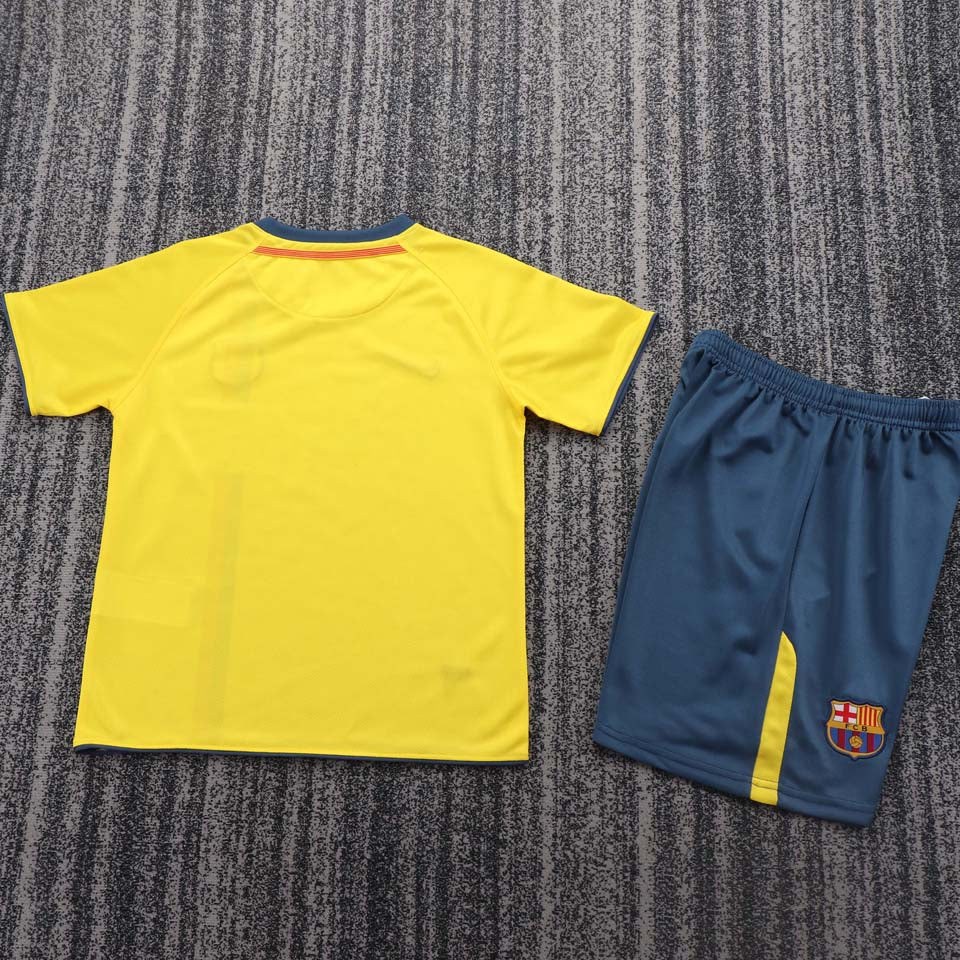 Jersey 2008/09 Barcelona Visitante Manga corta Niño Retro