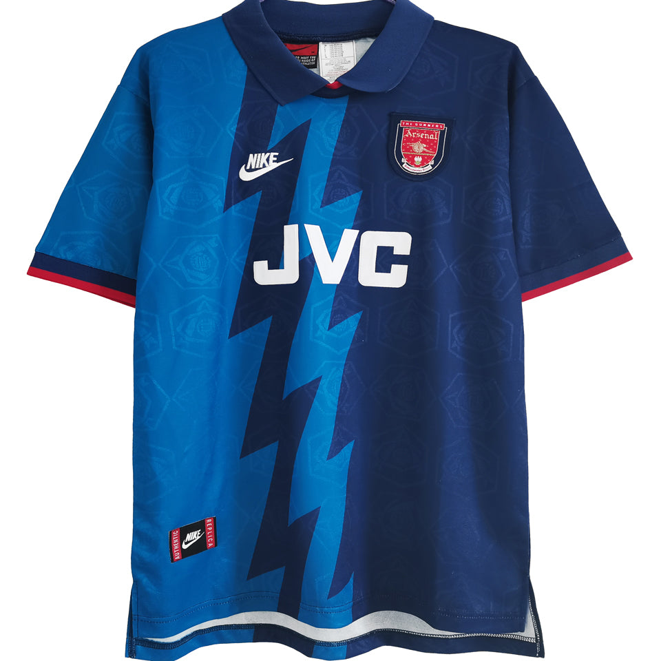 jersey 1995/96 arsenal visitante manga corta versión fan retro