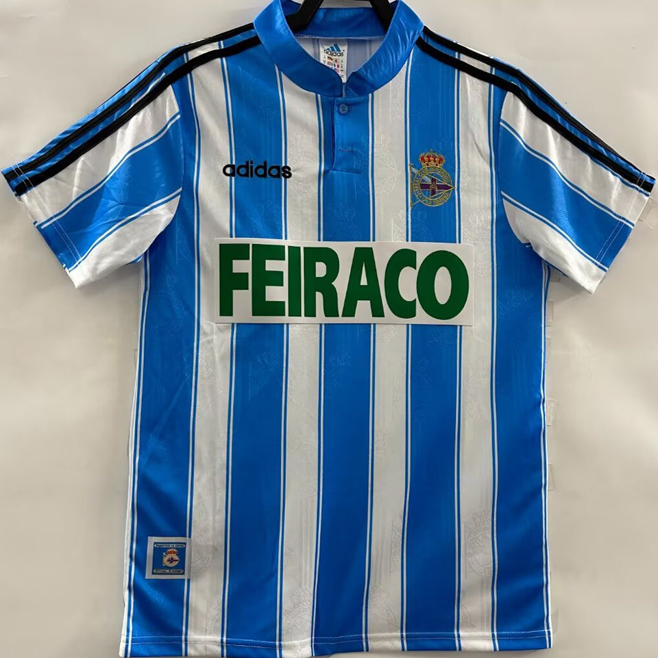 jersey 1997/98 deportivo la coruna local manga corta versión fan retro