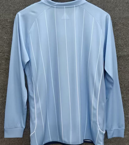Jersey 2007/08 Manchester City Local Manga larga Versión Fan Retro