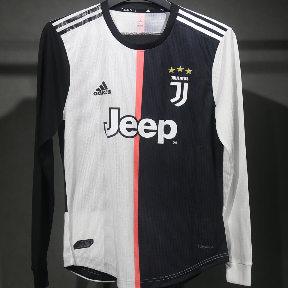 jersey 2019/20 juventus local manga larga versión jugador retro