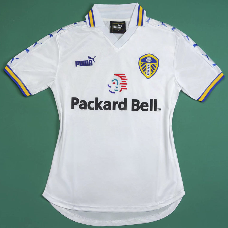 jersey 1998/99 leeds united local manga corta versión fan retro