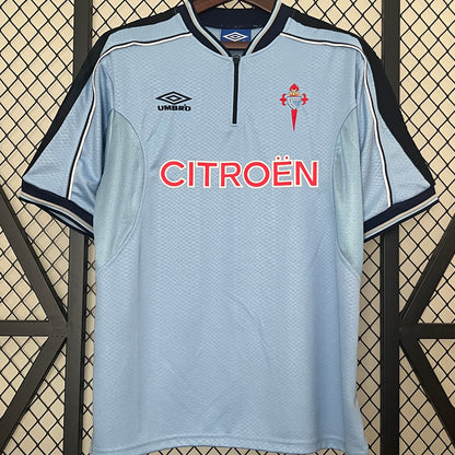Jersey 1999/2000 Celta Local Manga corta Versión Fan Retro