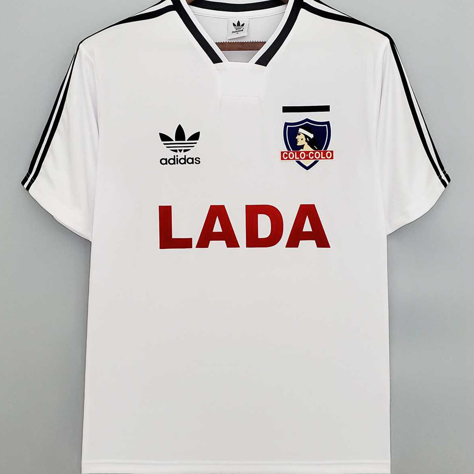 jersey 1991 colo-colo local manga corta versión fan retro