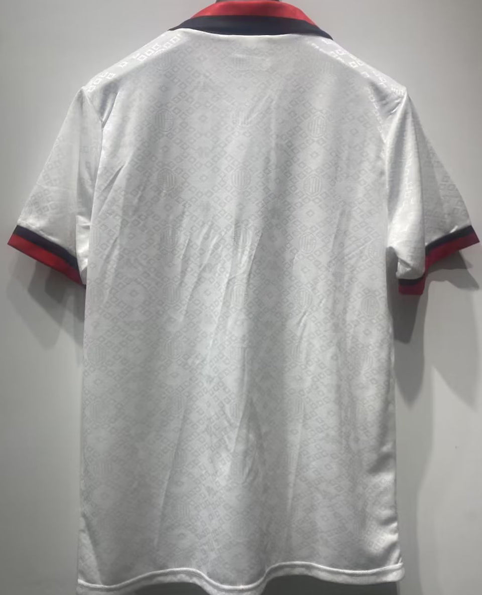 jersey 1989/1900 ac milan visitante manga corta versión fan retro