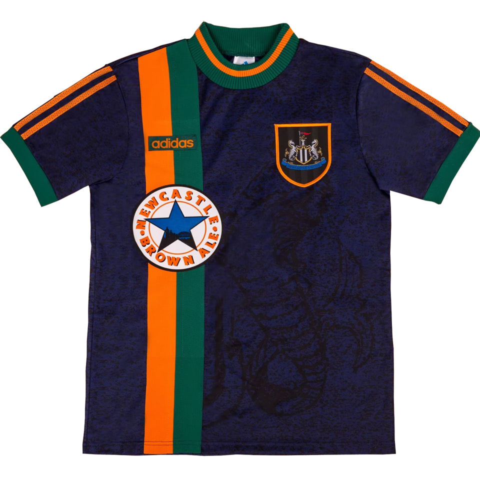jersey 1997/98 newcastle visitante manga corta versión fan retro