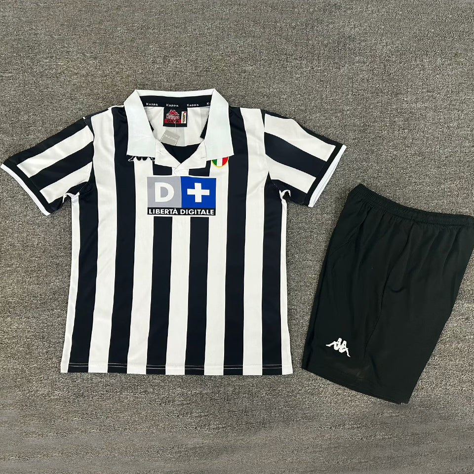 Jersey 1998/1999 Juventus Local Manga corta Niño Retro
