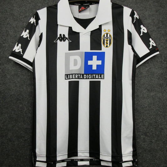 Jersey 1999/2000 Juventus Local Manga corta Versión Fan Retro