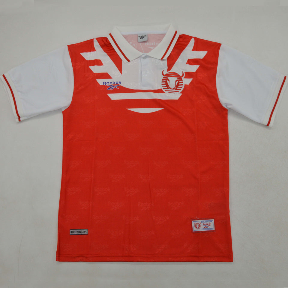 jersey 1997/1998 toros neza local manga corta versión fan retro