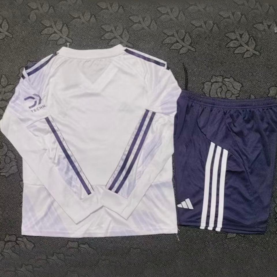 jersey 2025/26 manchester united visitante manga larga niño