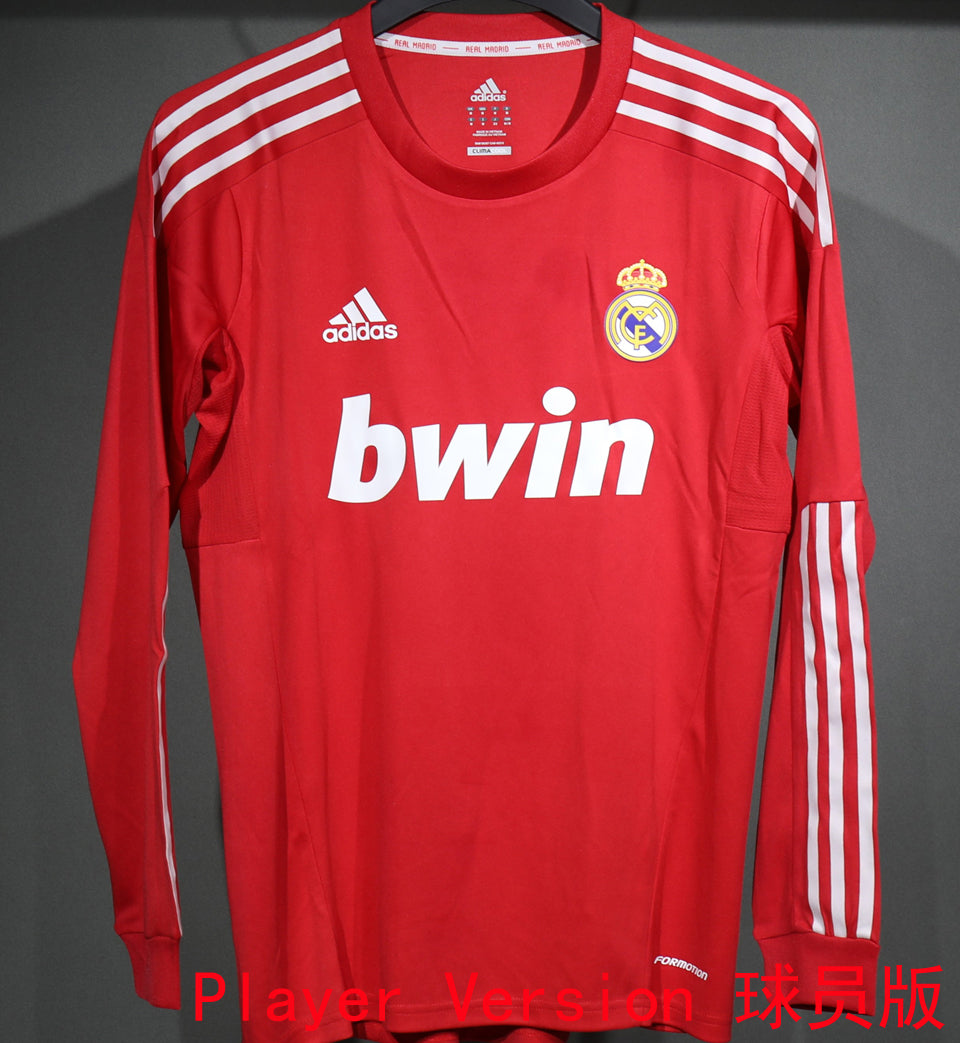 jersey 2011/12 real madrid visitante manga corta versión jugador retro
