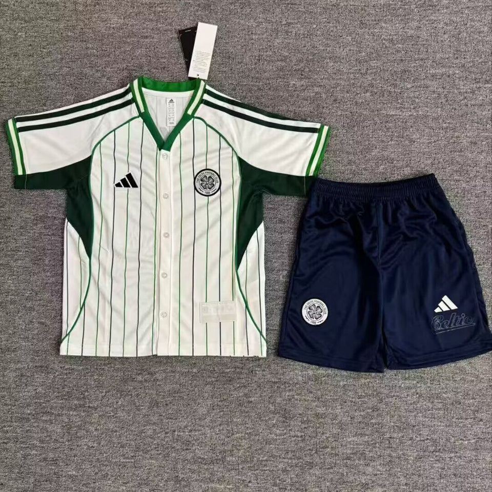 Jersey 2025/26 Celtic  Baseball Especial Manga corta Niño