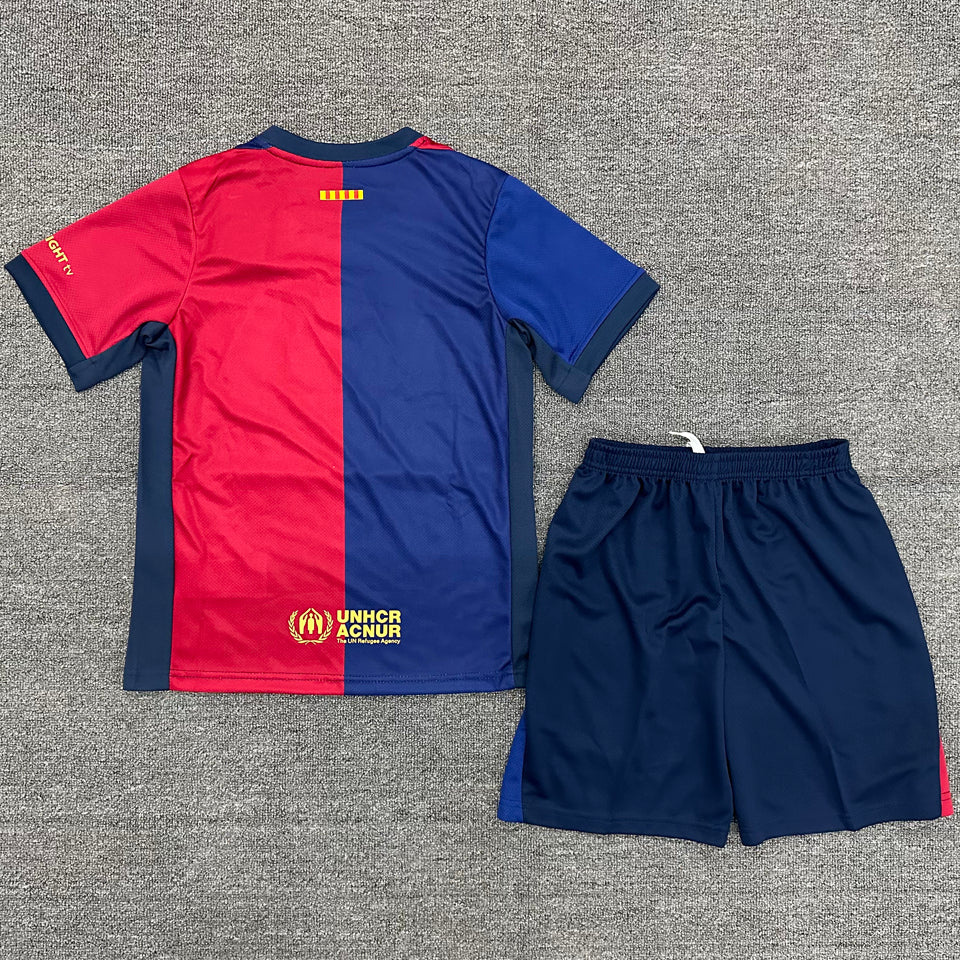 Jersey 2024/25 Barcelona Local Manga corta Niño