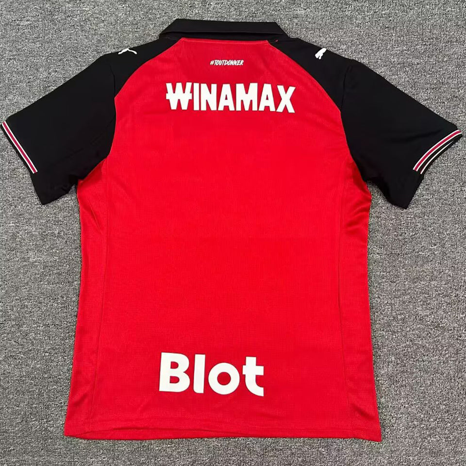 jersey 2025/26 rennais local manga corta versión fan