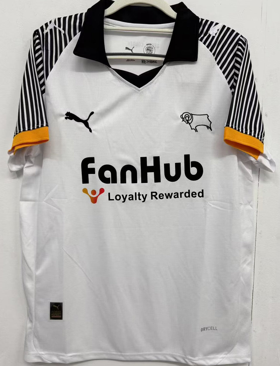 jersey 2025/26 derby county local manga corta versión fan