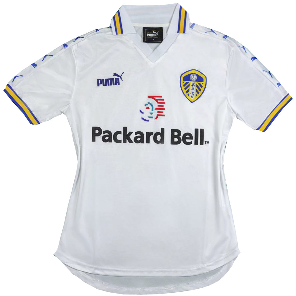 jersey 1998/99 leeds united local manga corta versión fan retro