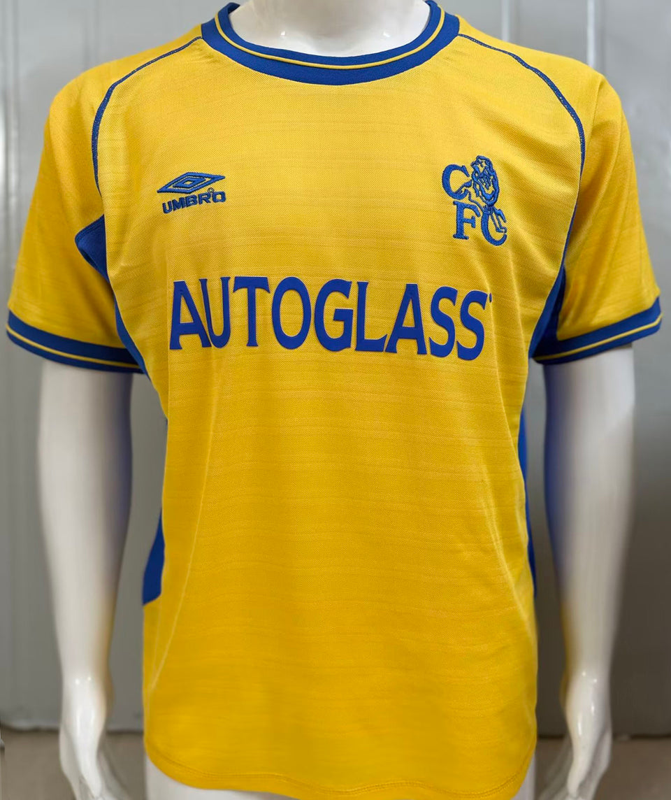 jersey 2000/2002 chelsea tercero manga corta versión fan retro