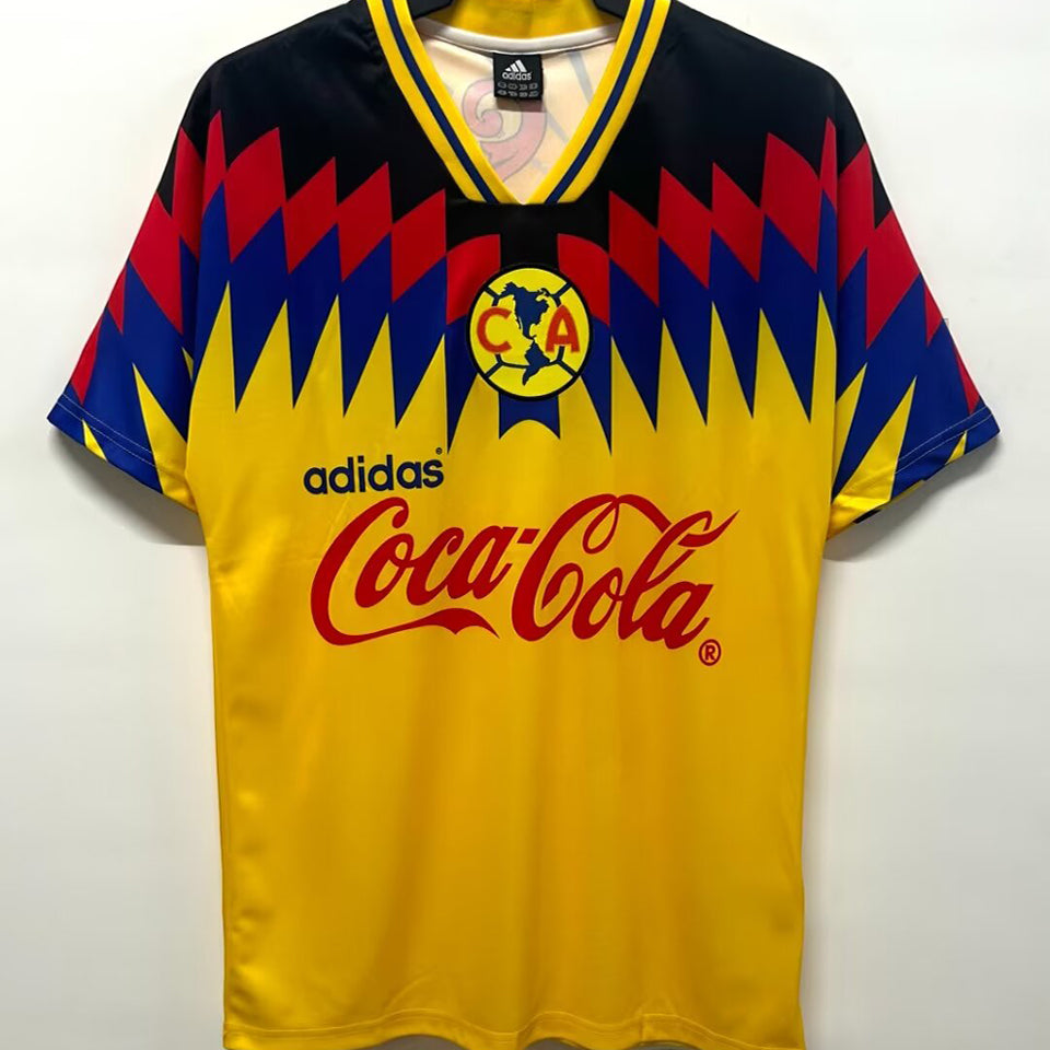 jersey 1995 club america local manga corta versión fan retro