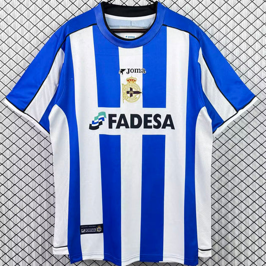 Jersey 2002/2003 Deportivo La Coruna Local Manga corta Versión Fan Retro