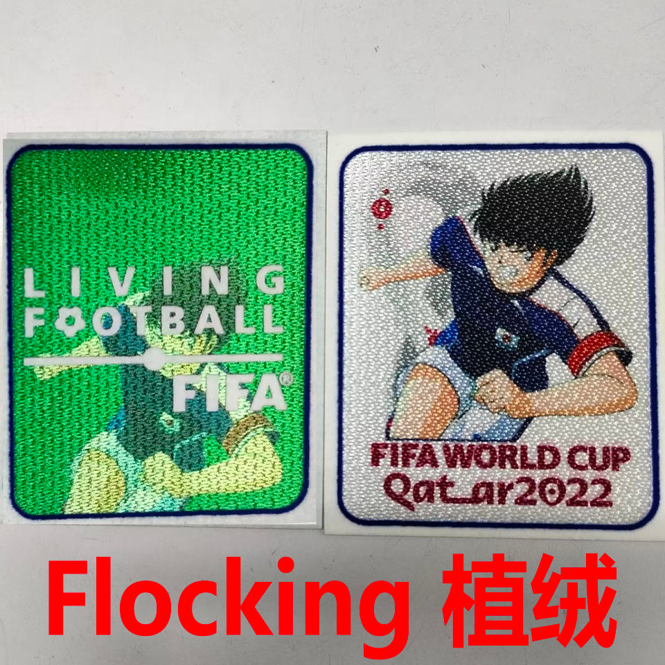 2022 flocking fifa world cup qatar parches/letras