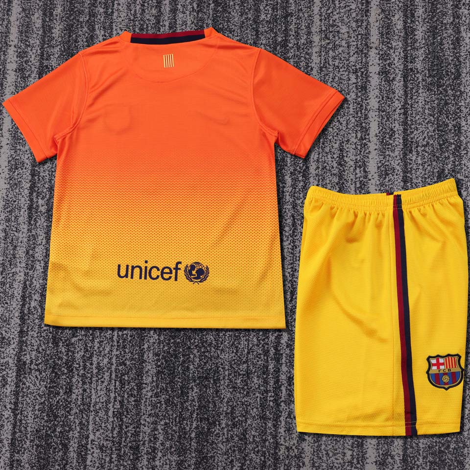 Jersey 2012/13 Barcelona Visitante Manga corta Niño Retro
