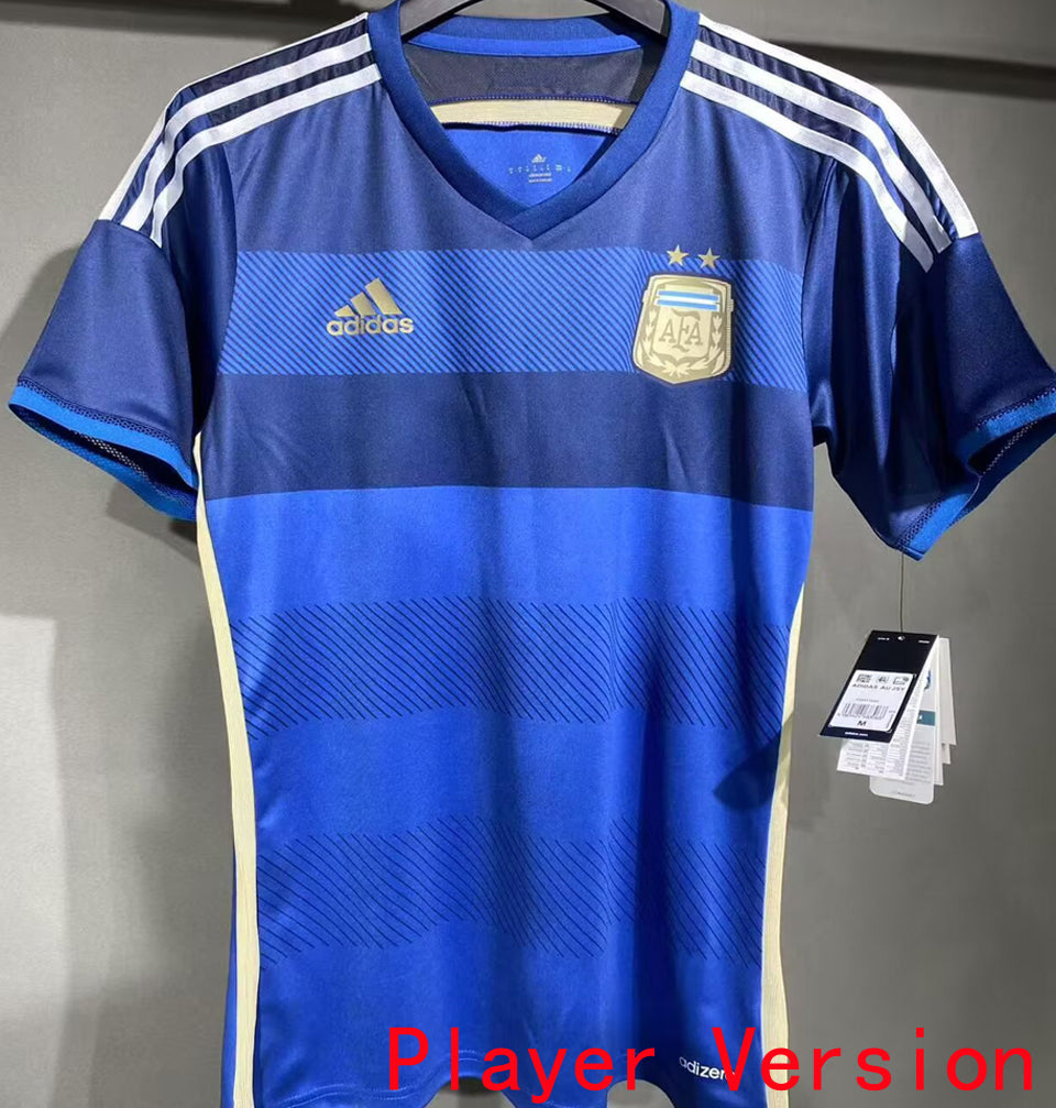 2014 Argentina Visitante Versión Jugador Selecciones Retro