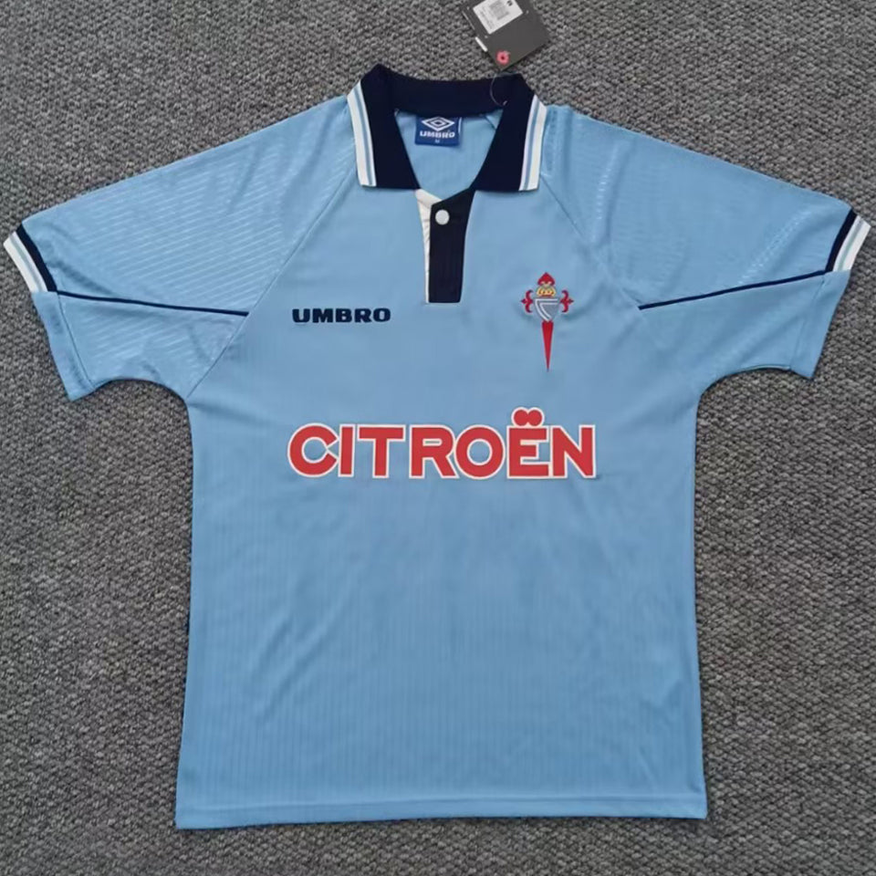 jersey 1997/1999 celta local manga corta versión fan retro