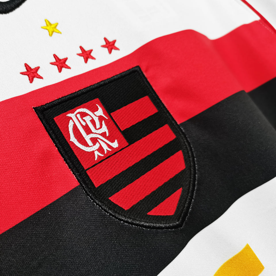 jersey 2002 flamengo visitante manga corta versión fan retro