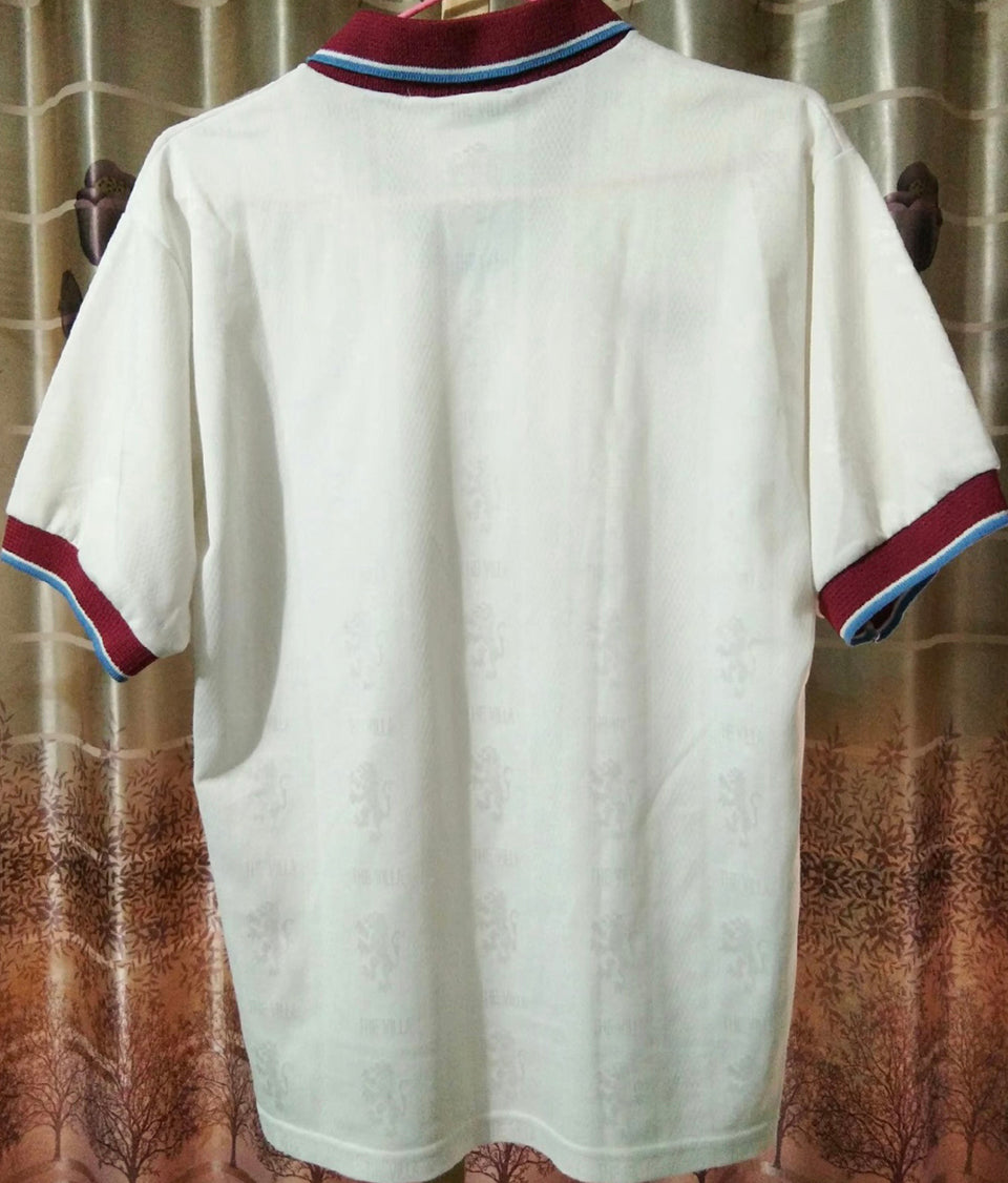 jersey 1995/96 aston villa visitante manga corta versión fan retro