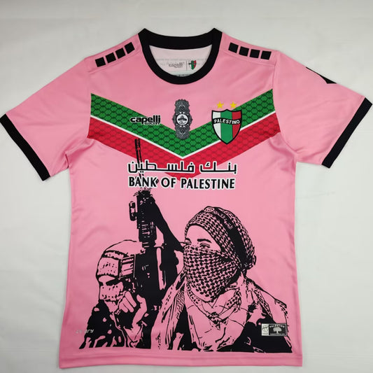 Jersey 2024/25 Palestino Pink Especial Manga corta Versión Fan