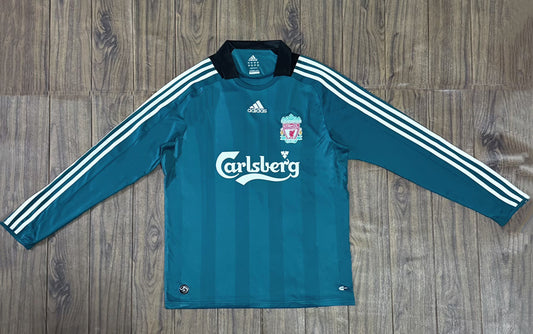 Jersey 2008/2009 Liverpool Visitante Manga larga Versión Fan Retro