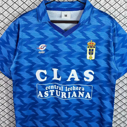 Jersey 1989/1990 Real Oviedo Local Manga corta Versión Fan Retro
