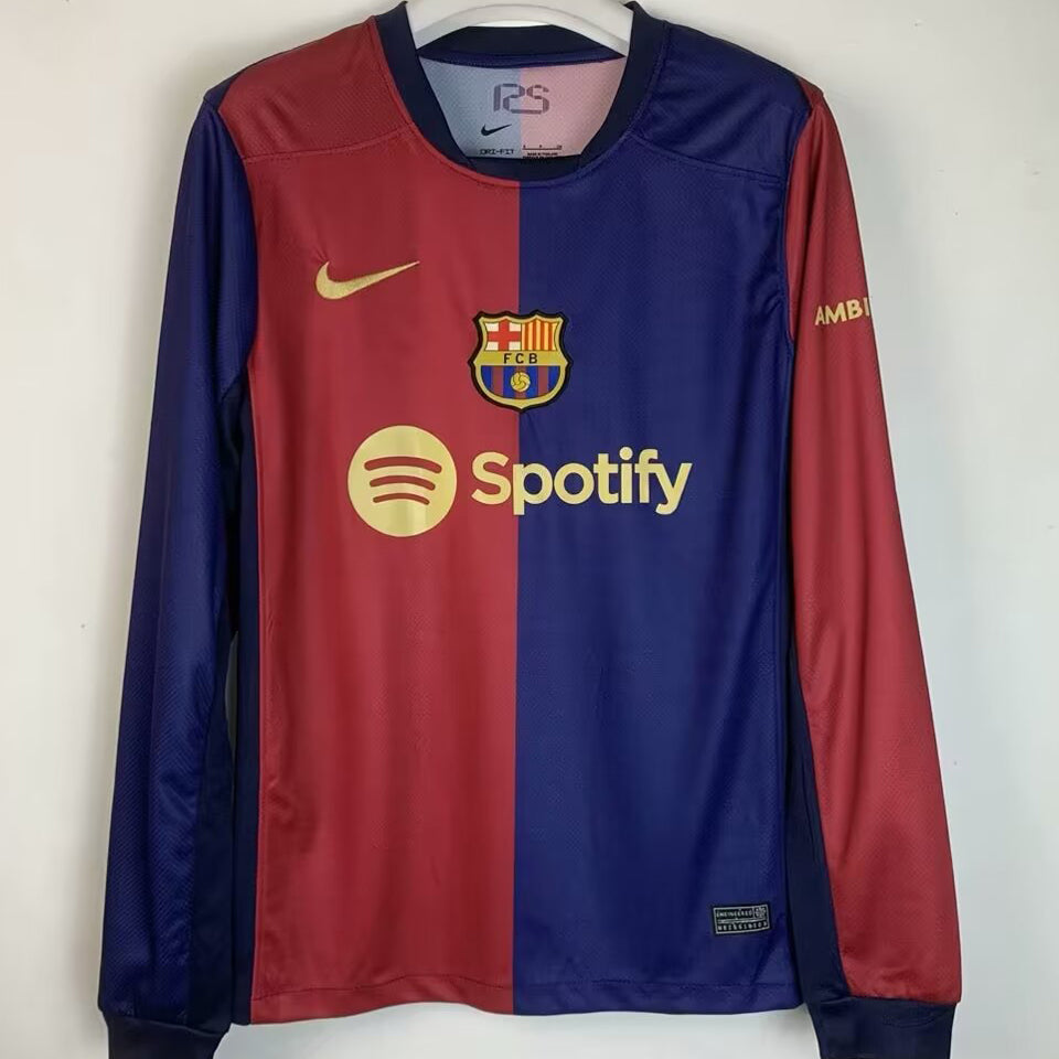 Jersey 2024/25 Barcelona Local Manga larga Versión Fan