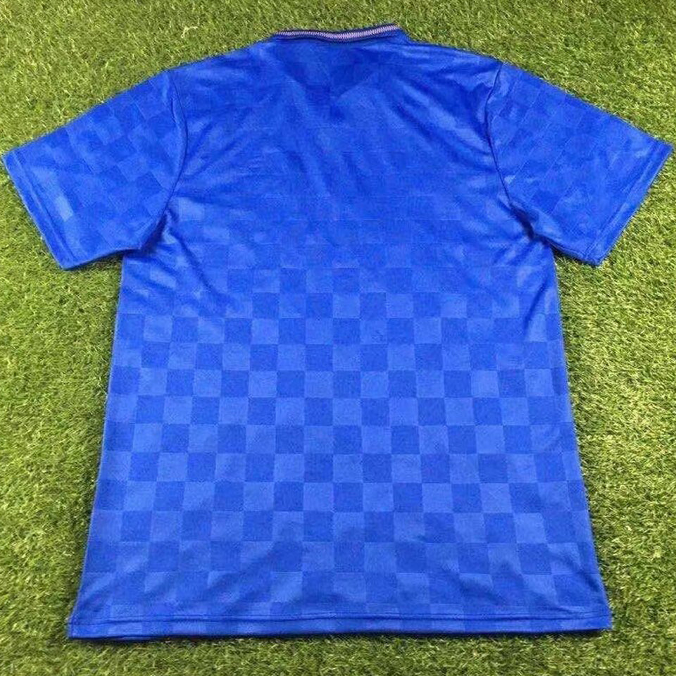 jersey 1987/90 rangers local manga corta versión fan retro