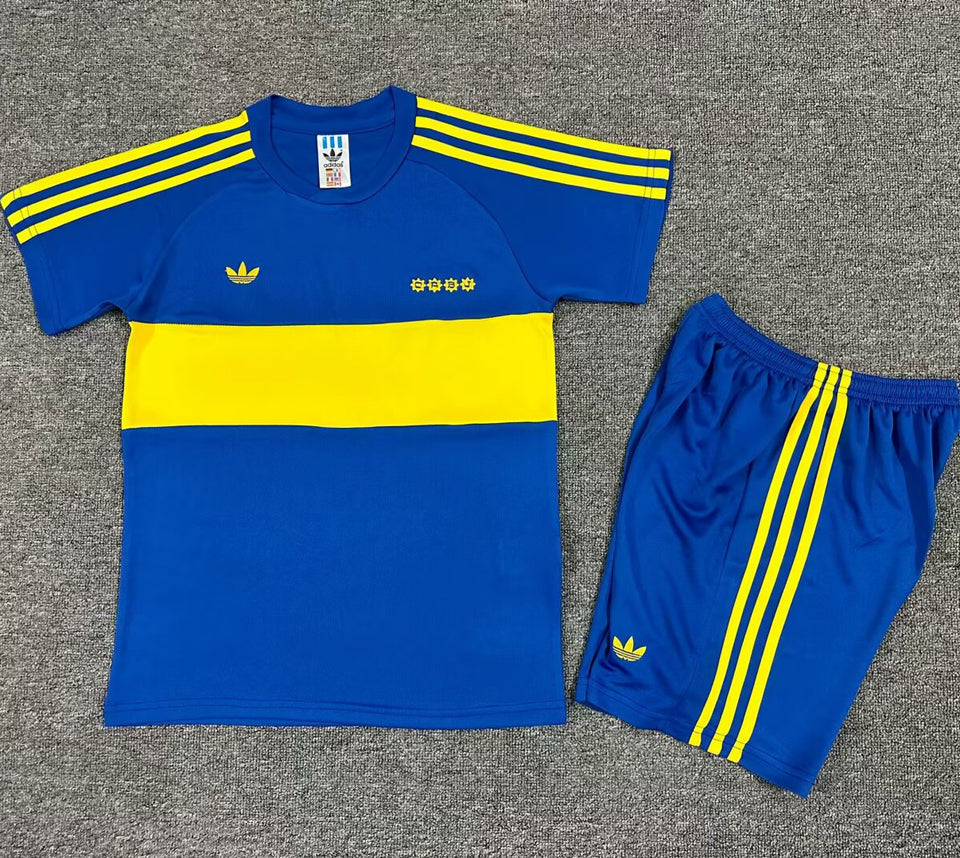 Jersey 1981 Boca Local Manga corta Niño Retro