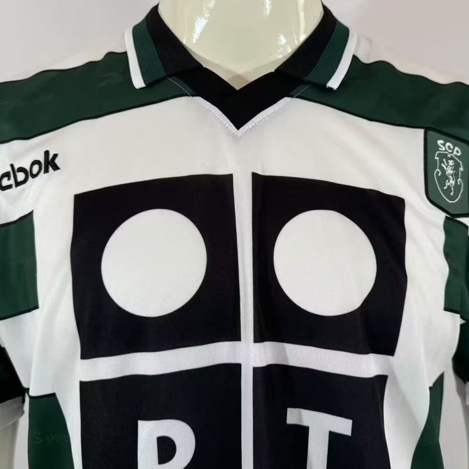 Jersey 2000/2001 Lisbon Local Manga corta Versión Fan Retro