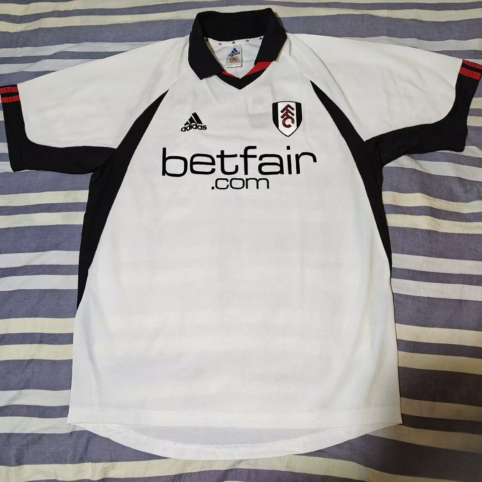 jersey 2002/2003 fulham local manga corta versión fan retro