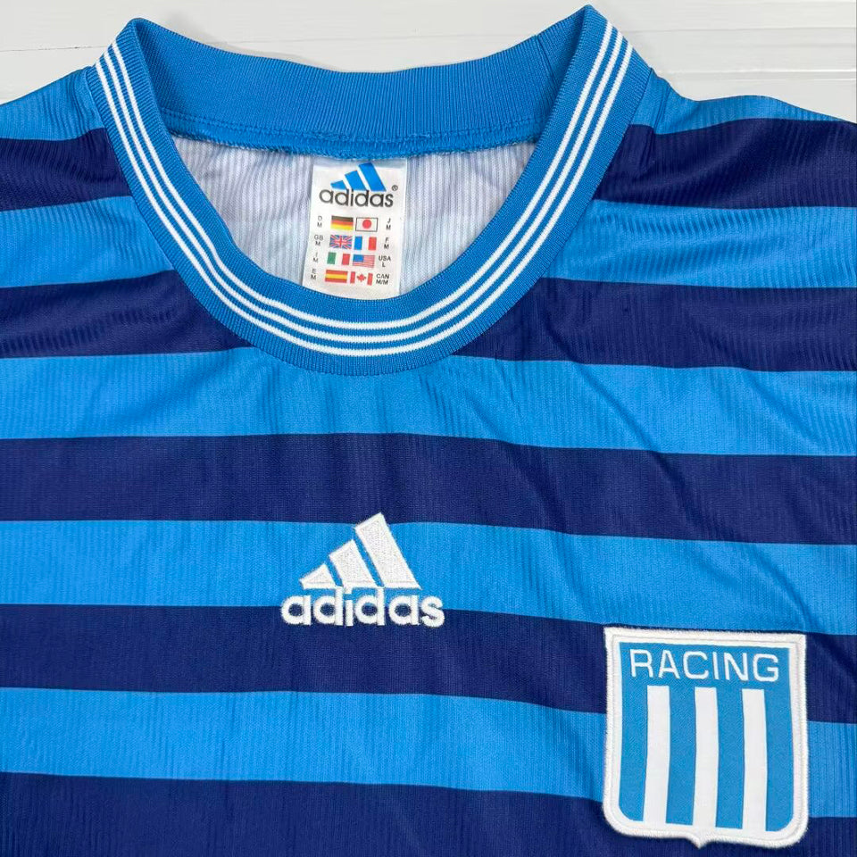jersey 1999/2000 racing visitante manga corta versión fan retro