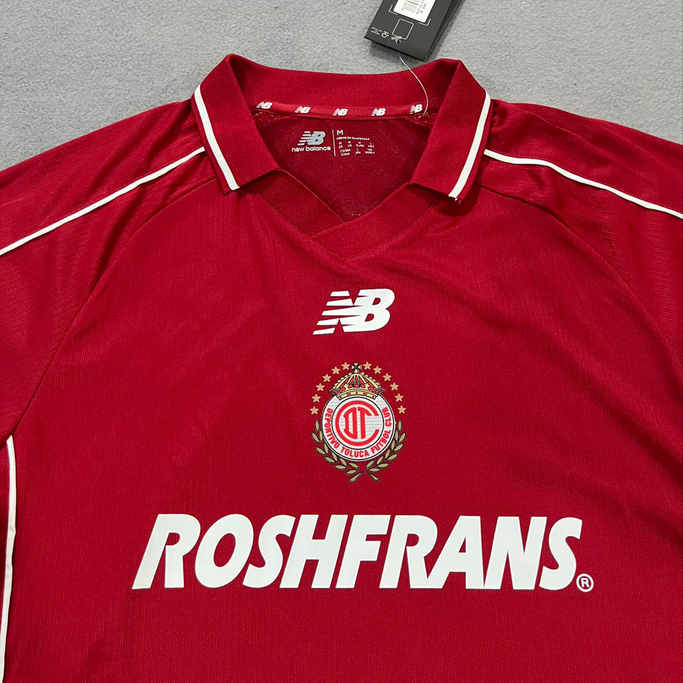 jersey 2026/27 deportivo toluca local manga corta versión fan