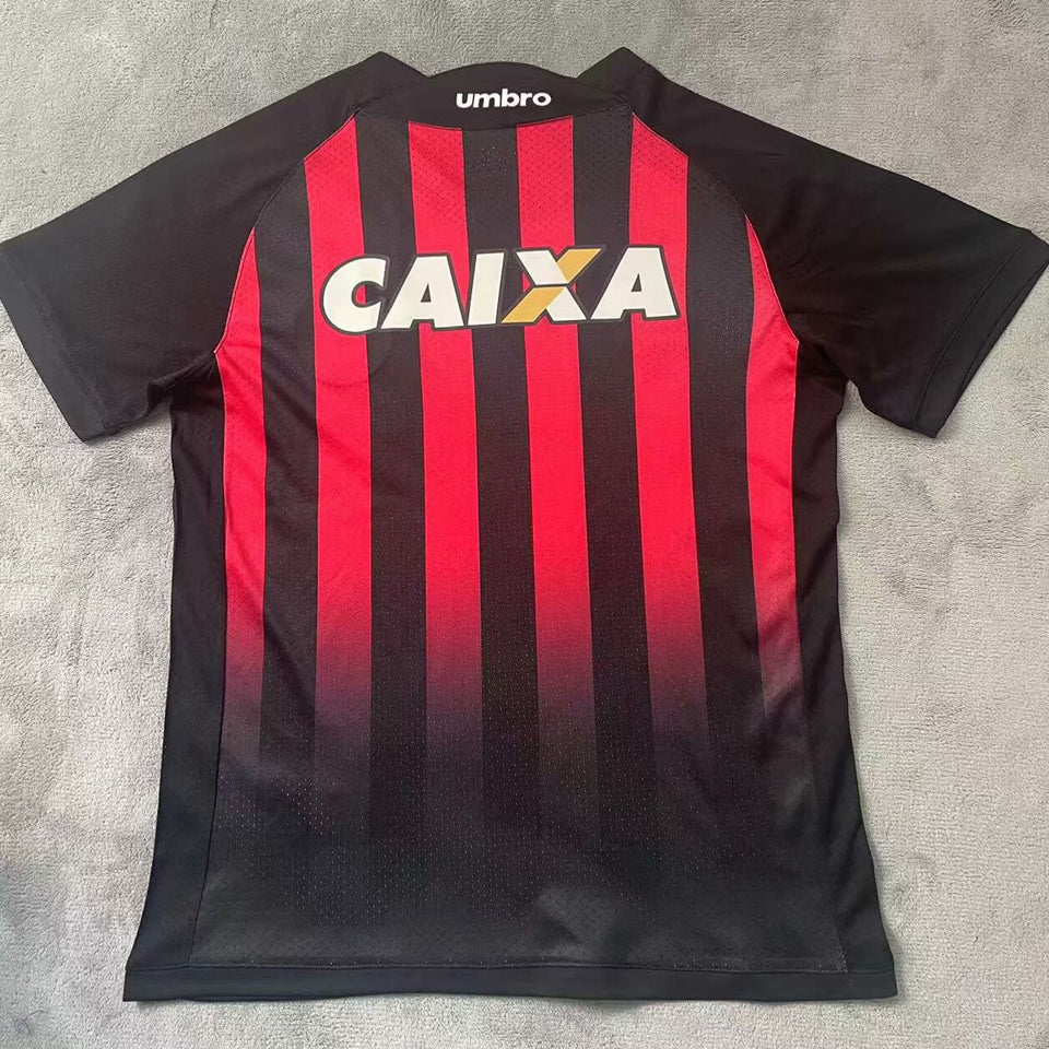 jersey 2018 athletico paranaense local manga corta versión fan retro