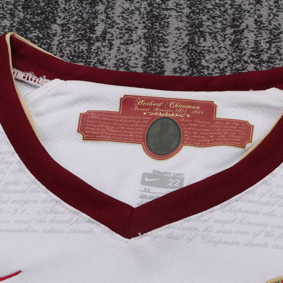jersey 2007/2008 arsenal visitante manga corta niño retro